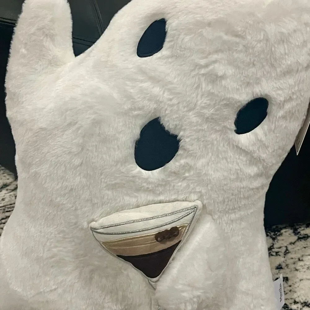 Martha Stewart Halloween Friendly Ghost Pillow with Espresso Martini
